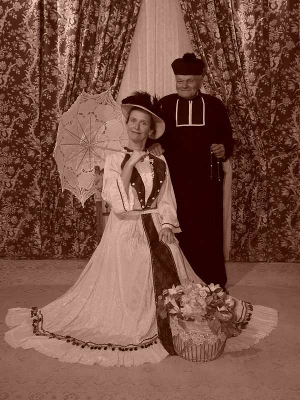 Sophie Cattoire et Gilbert Pémendrant au Bournat
