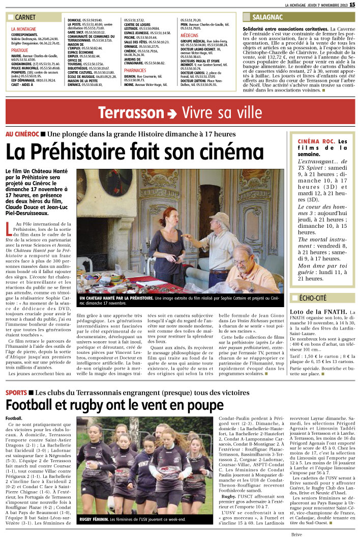 La Préhistoire fait son cinéma